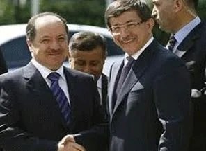 Bakan Davutoğlu, Barzani ile görüştü