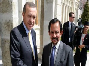Erdoğan Brunei Sultanı ile Görüşüyor