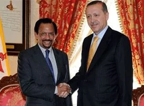 Erdoğan, Brunei Sultanı Va'dulah ile görüştü