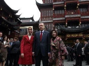 Erdoğan, Şiaotaoyuan Camisini ziyaret etti
