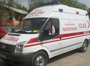 Futbol maçına ambulans helikopter molası