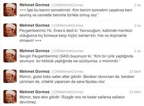 Görmez, sosyal medyada hadis paylaştı