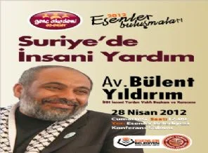 İHH Başkanı Bülent Yıldırım Esenler'de