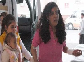 Kocasını bıçaklamaya kalktı