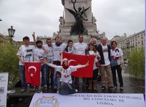 Portekiz'de Filistin'e özgürlük yürüyüşü