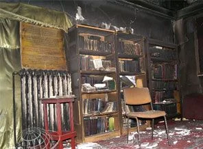 Yakılan Cami`nin İlk Görüntüleri