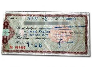 38 yıllık çekle bankaya koştu ama