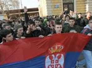 Belgrad'da dev Kosova gösterisi