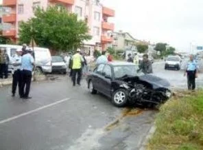Burhaniye'de zincirleme kaza