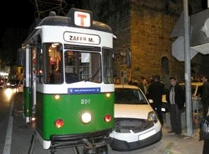 Bursa'da Nostaljik Tramvay kazası