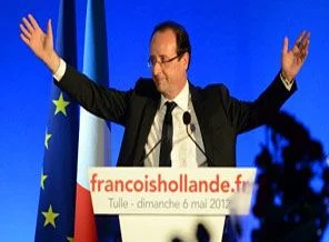 Fransa'da zafer Hollande'un