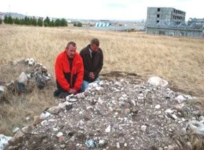 Kars'taki Alman mezarlığında sondaj