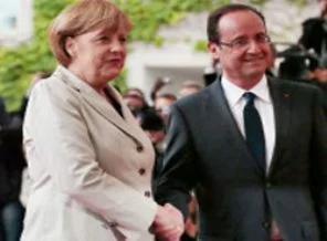 Merkel ve Hollande, Berlin'de euro krizini görüştü