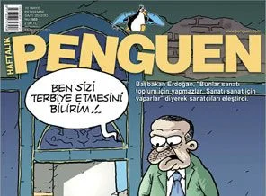 Penguen, Erdoğan'ı 'Kaplumbağa Terbiyecisi' yaptı