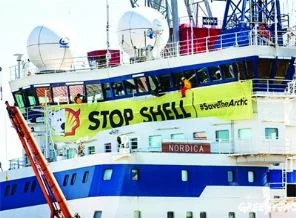 Shell gemisine yeşil darbe