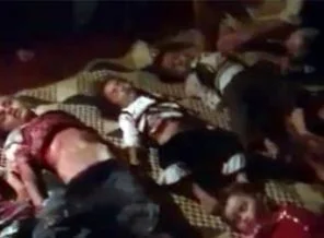 Suriye'de çocuk katliamı (video)