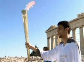 Tarihi olimpiyat meşalesi çalındı