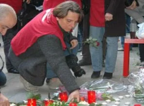 Erkeklerden kadına karşı şiddete protesto
