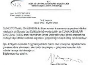 İzel ve Beyaz Show'a ilginç SGK uyarısı