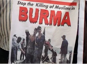 Burma'daki Müslümanlara Gazze'den destek