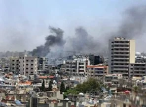 Halep'te hava destekli operasyon