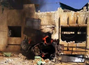 Suriye ordusu, Dera şehrinin ağır bombalıyor
