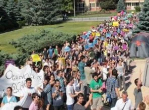 Anadolu Üniversitesi öğrencileri eylemde