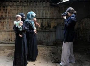 Arakan'a giren ilk kadın savaş muhabiri