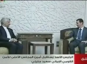 Beşar Esed Suriye televizyonunda