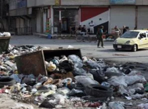 Halep'te çöp yığınları oluştu
