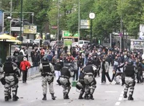 Makedonya'da zam protestosu