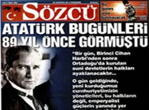 Sözcü'den Atatürk asparagası