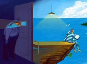 Güldürmeyen düşündüren karikatürler