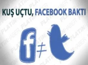 Kuş uçtu, Facebook baktı