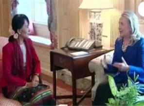 Myanmarlı muhalif lider Suu Çii ABD'de