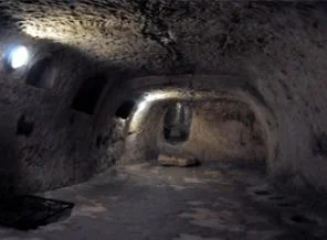 Şehrin altında altı katlı yeraltı şehri