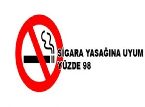 Sigara yasağına uyum yüzde 98