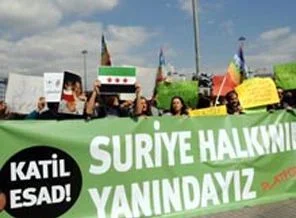 Suriye halkına destek eylemi
