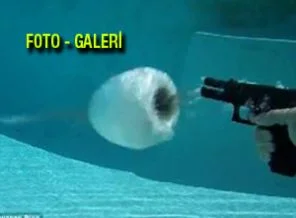 Suyun direnci mermiyi çiçeğe çevirdi! FOTO