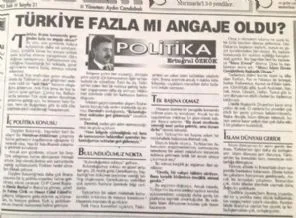 Ertuğrul Özkök 1993'te Bosna için yazmıştı...