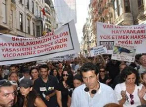 Hayvan hakları için yürüdüler