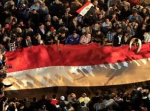 Binlerce öğrenci, Mursi'ye destek verdi