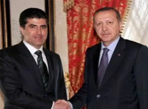 Erdoğan Neçirvan Barzani ile görüşüyor