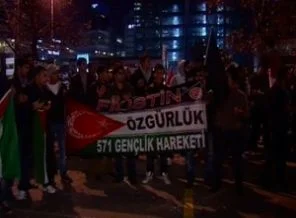 İstanbul'da İsrail'e protesto
