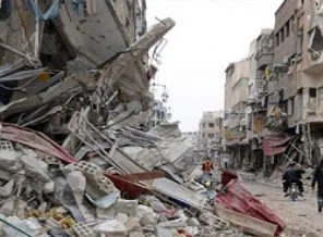 Şam bombardıman altında