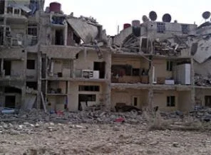 Şam'ın birçok semti harabeye döndü
