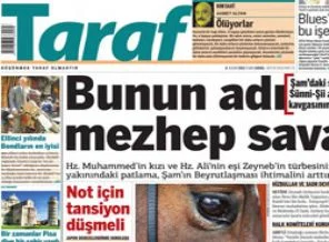 Taraf'ın manşetinde affedilmez hata