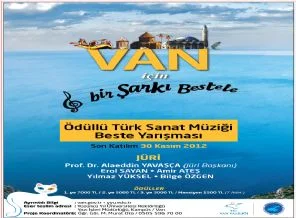 Van için sen de bir şarkı bestele!