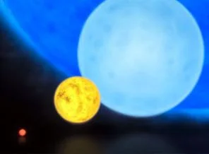 Dünyadan büyük devasa yıldız... (video)