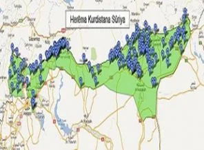Suriye'de Kürt haritası çizildi